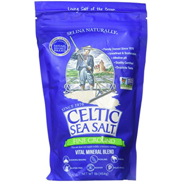Fine Ground Celtic Sea Salt – 16 Ounce Resealable Bag of Healthy, Versatile Sea Salt for All Cooki...