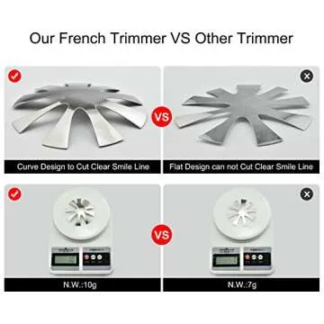 Almond Easy French Smile Line Nail Trimmer with 9 Sizes