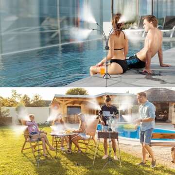 Homasky Adjustable Height Mister for Outdoor Cooling