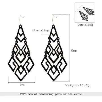 D EXCEED Women's Chic Drop Earrings - Gift Ready