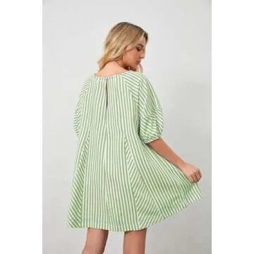 MISSACTIVER Striped Mini Dress for Summer Style