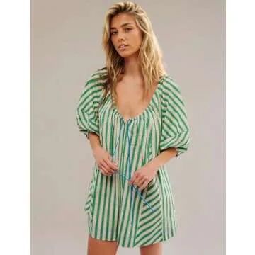 MISSACTIVER Striped Mini Dress for Summer Style