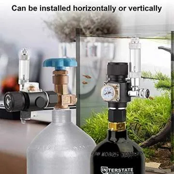 FZONE Mini Aquarium CO2 Regulator with Solenoid & Bubble Counter