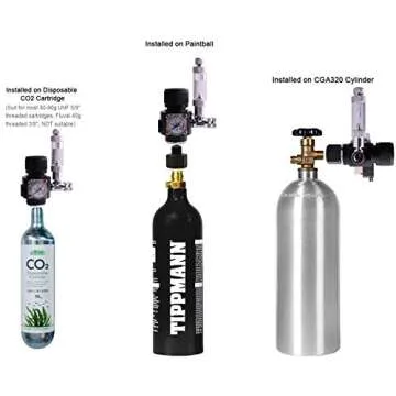 FZONE Mini Aquarium CO2 Regulator with Solenoid & Bubble Counter