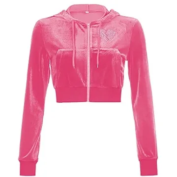 Stylish MISSACTIVER Women’s Velour Sweatsuit Set