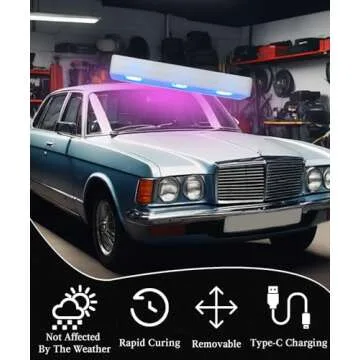 Windshield Crack Repair Kit, Rock Chip Repair Kit Windshield, Chipped Windshield Filler, Glass Chip Repair Kit Windshield, Windshield Repair Kit For Chips And Cracks, Fast Curing Unit With Type-C Port