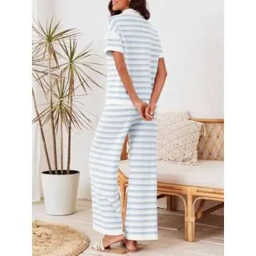 Tankaneo Women’s Striped Pajama Set for Ultimate Comfort