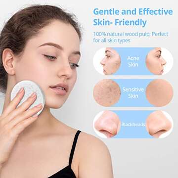Natural Facial Cleansing Sponges- 20 Count Compressed Facial Sponges Cellulose Reusable Soft Cosmetic Esponjas para Faciales for Professional Makeup Removal, Facials Spa, Exfoliator, Skin Massage