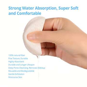 Natural Facial Cleansing Sponges- 20 Count Compressed Facial Sponges Cellulose Reusable Soft Cosmetic Esponjas para Faciales for Professional Makeup Removal, Facials Spa, Exfoliator, Skin Massage
