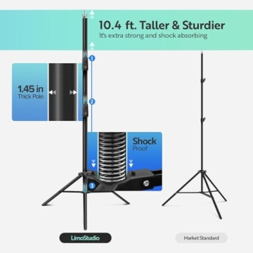 LimoStudio Heavy Duty Backdrop Stand for Photos