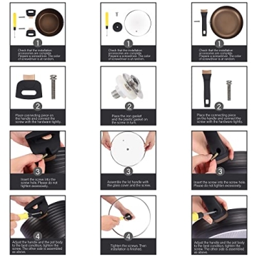 Nonstick 9-Piece Induction Cookware Set for Healthy Cooking