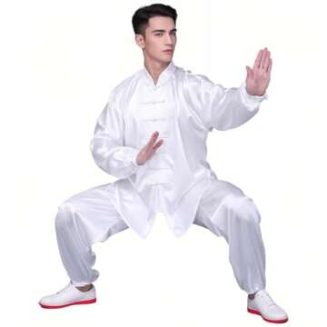 Andux Tai Chi Uniforms Unisex for Meditation and Yoga