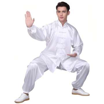 Andux Tai Chi Uniforms Unisex for Meditation and Yoga