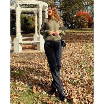 Stylish G4Free Women's High-Waisted Straight Leg Pants