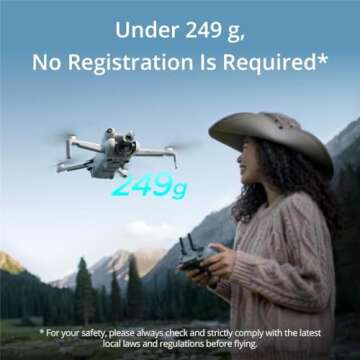 DJI Mini 4 Pro (DJI RC-N2), Folding Mini-Drone with 4K HDR Video Camera for Adults, Under 0.549 lbs/...