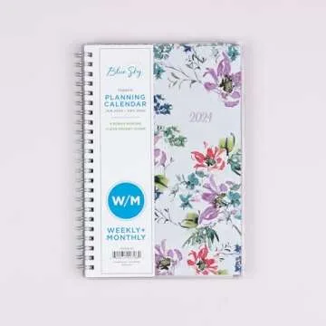 Blue Sky 2024 Weekly and Monthly Planner - Stylish and Durable
