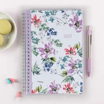 Blue Sky 2024 Weekly and Monthly Planner, January - December
