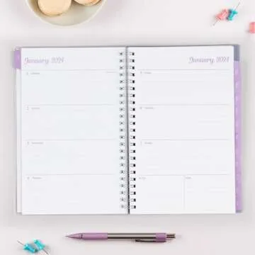 Blue Sky 2024 Weekly and Monthly Planner, January - December