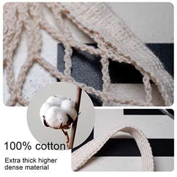 meetall Mesh Grocery Bags, Reusable Tote Bags with Sturdy Handle, Washable, Eco Friendly, Cotton Str...