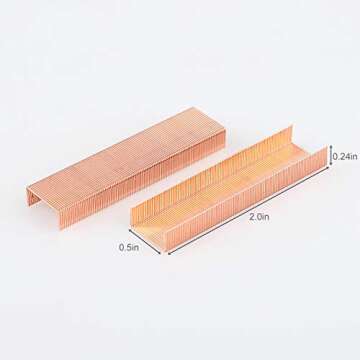Alsisk 26/6 Standard Staples - 4000 Rose Gold Staples