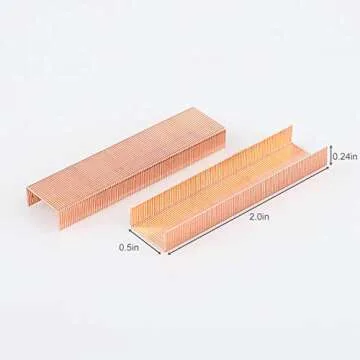Alsisk 26/6 Standard Staples - 4000 Rose Gold Staples