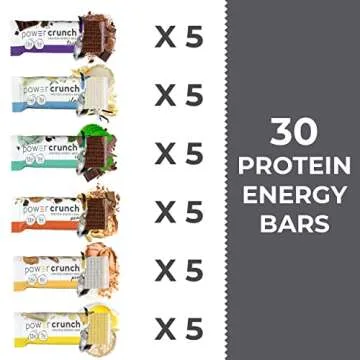 Power Crunch Protein Wafer Bars - 30 Count Variety Pack of 6 Flavors