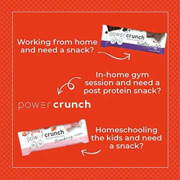 Power Crunch Protein Wafer Bars - 30 Count Variety Pack of 6 Flavors