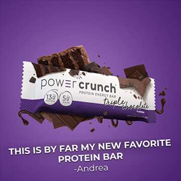 Power Crunch Protein Wafer Bars - 30 Count Variety Pack of 6 Flavors