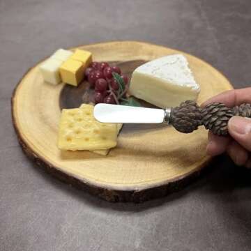 Elegant Pinecone Cheese & Butter Spreader Set - 4-Piece