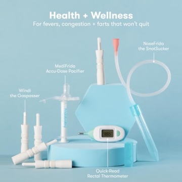 Frida Baby Ultimate Baby Kit | Baby Essentials Gift Set Includes Wellness, Sick Day, Gas Relief Essentials, Grooming Tools & Teething Toys