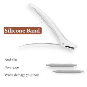 AIMIKE 6pcs Professional Non-Slip Hair Clips for All Hair Types