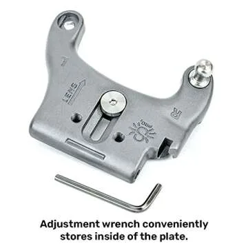 SPIDER HOLSTER – SpiderPro DSLR Camera Plate for Any Spider Camera Holster Constructed from Durable Stainless Steel & Aluminum with Anti-Slip Pads – 1/4" x20 Mounts for Any Tripod Adapter Plate