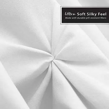 Nestl White Bed Skirt King Size, Pinch Pleat King Bed Skirt, 14" Inch Drop King Bedskirt, Hotel Quality White Bed Skirts, Premium Microfiber Bedskirt for King Bed, White King Size Bed Skirt