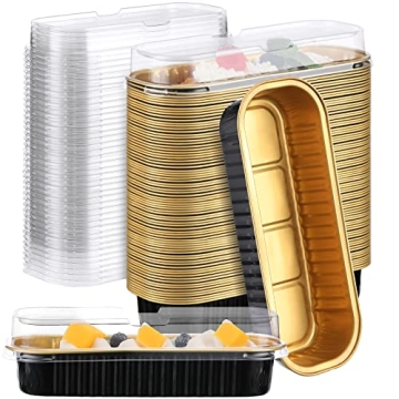 Potchen Mini Loaf Pans with Lids - Quality Disposable Baking Containers