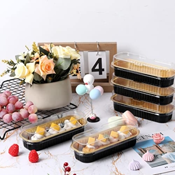 Potchen Mini Loaf Pans with Lids - Quality Disposable Baking Containers