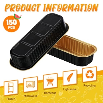 Potchen Mini Loaf Pans with Lids - Quality Disposable Baking Containers