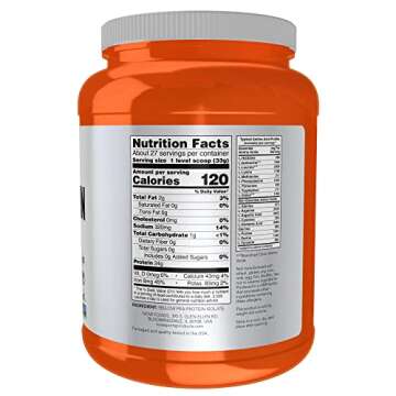 NOW Foods Sports Nutrition, Pea Protein 24 g, Fast Absorbing, Unflavored Powder, 2-Pound
