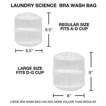 Premium Bra Wash Bags Laundry Bags for Bras Lingerie Delicates Regular Size (Set of 3)