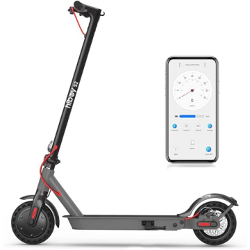 Hiboy S2 Electric Scooter - 8.5" Solid Tires - Up to 17 Miles Long-Range & 19 MPH Portable Folding C...