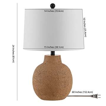 Elegant SAFAVIEH Table Lamp with LED Bulb for Stylish Spaces