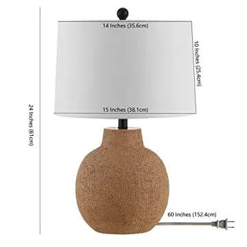 Elegant SAFAVIEH Table Lamp with LED Bulb for Stylish Spaces