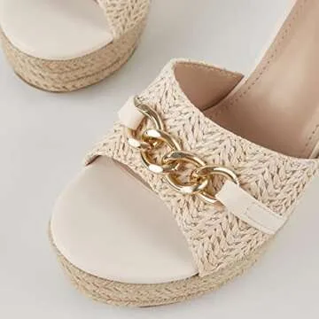 Coutgo Women’s Stylish Platform Wedge Sandals for Summer