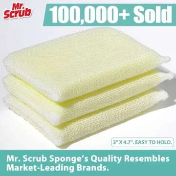 24 Pads All-Purpose Sponges Kitchen, Non Scratch Dish Sponge for Washing Dishes Cleaning Kitchen, Pr...