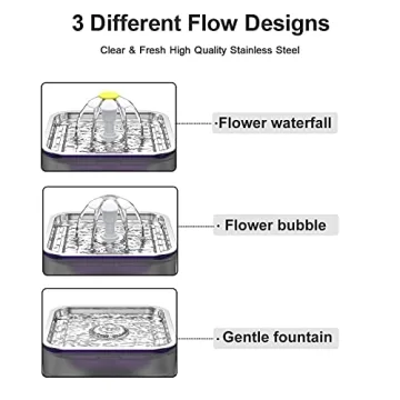 Crystal Cat Water Fountain with LED Light and Filters