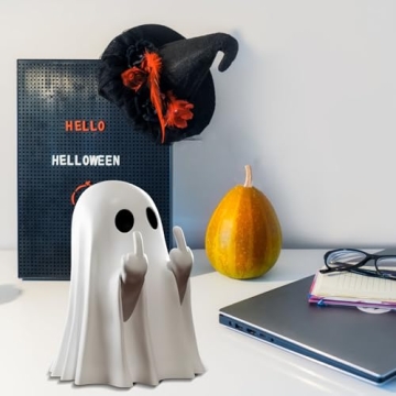 Yamaler Halloween Ghost Figurine - Spooky Resin Statue for Fun Decor