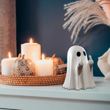 Yamaler Halloween Ghost Figurine Spooky Decor