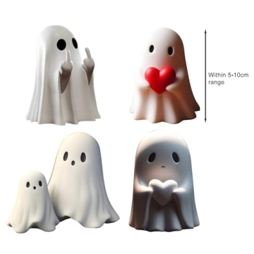 Yamaler Halloween Ghost Figurine Spooky Decor