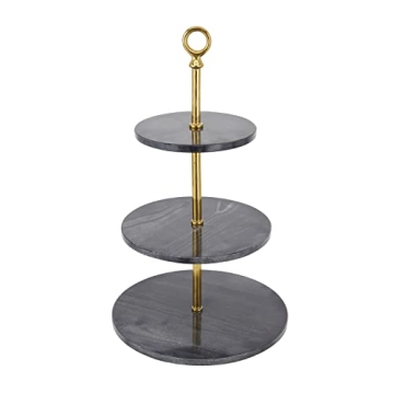 Luxury Marble 3 Tiered Cake Stand for Elegant Displays