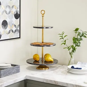 Luxury Marble 3 Tiered Cake Stand for Elegant Displays