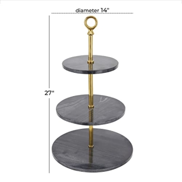 Luxury Marble 3 Tiered Cake Stand for Elegant Displays